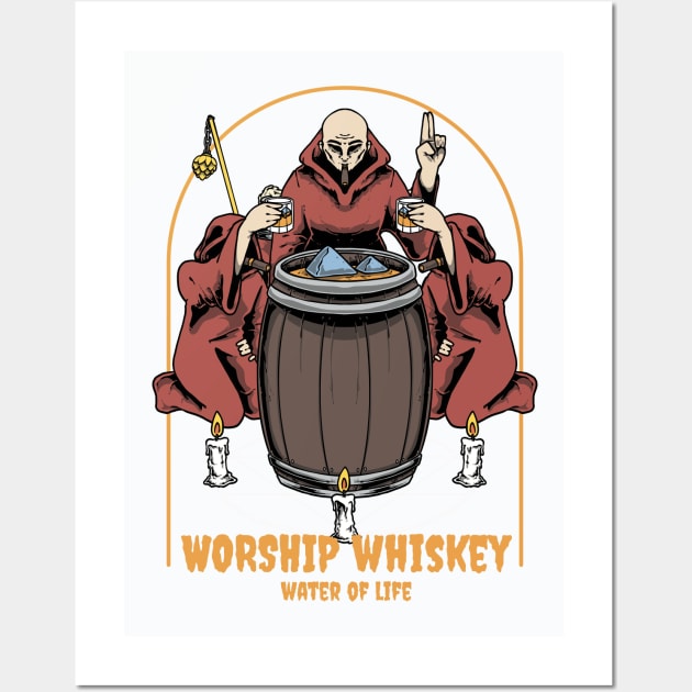 Worship Whiskey Wall Art by Prog Art N